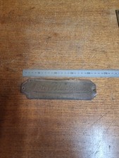 Vintage Lister Blackstone Brass Stationary Engine Plate Plaque Badge