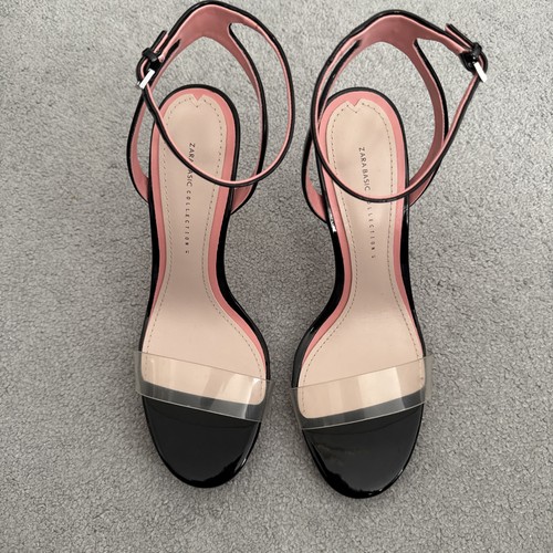 Zara basic strappy black faux - basic,