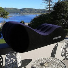 Sex Love Pillow Inflatable Sofa Bed AirCushion Yoga Chaise Lounge Chair Portable