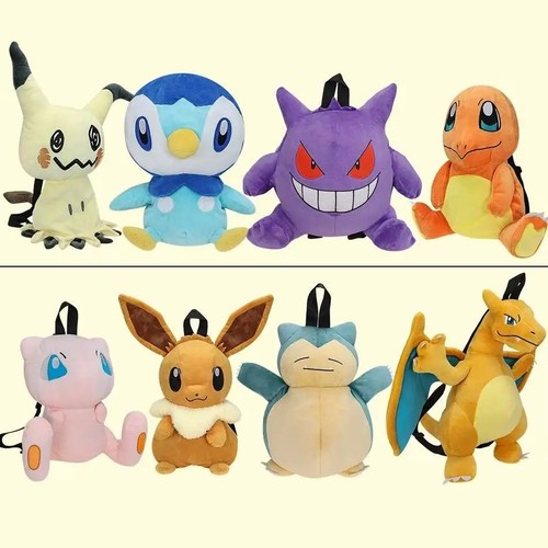 Pokemon snorlax plush backpack - plush,