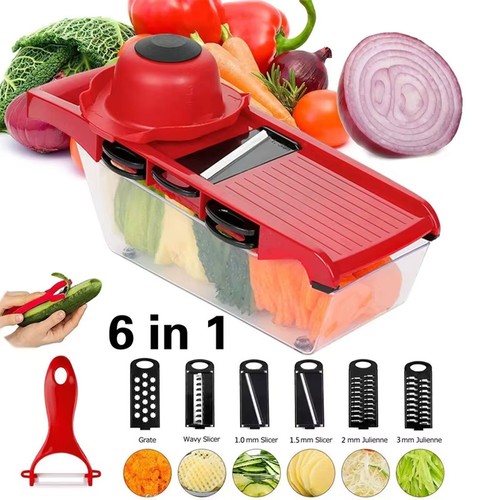 Mandoline slicer - 6-in-1,
