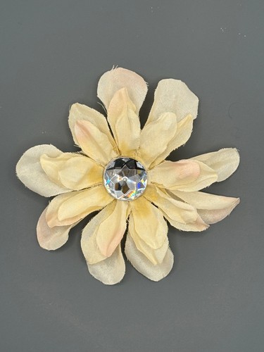 Ivory flower homemade hair - ivory,