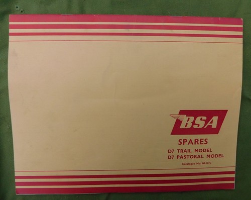 Vintage bsa motorcycle manual - bsa,