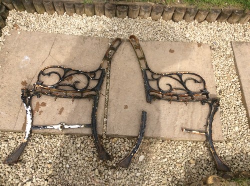 Decorative garden bench - decorative, iron