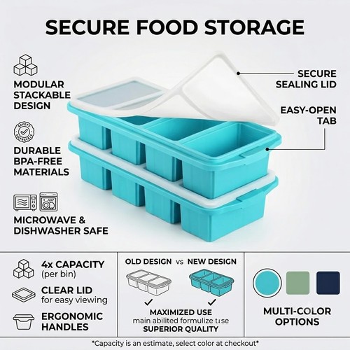 Pack silicone ice cube tray - 2,