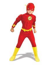 Child The Flash Muscle Chest Outfit Fancy Dress Costume Superheroes Kids Boys⭐