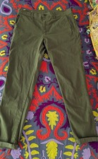 Zara trousers chinos comfort slim 32/30 olive green
