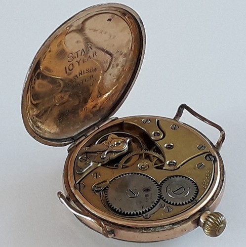 Ww1 gold plated dennison - dennison, watch
