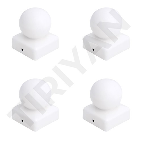 Square metal steel white fence - square,