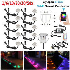 WIFI 30mm IP67 RGB LED Decking Deck Plinth Kit Lights Xmas Garden Patio Deco UK