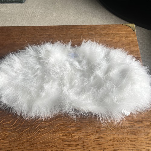 Girls feather cape white - girls,