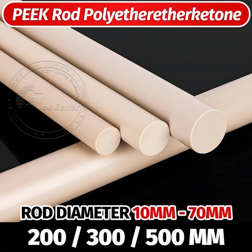 Peek rod natural round bar - natural,