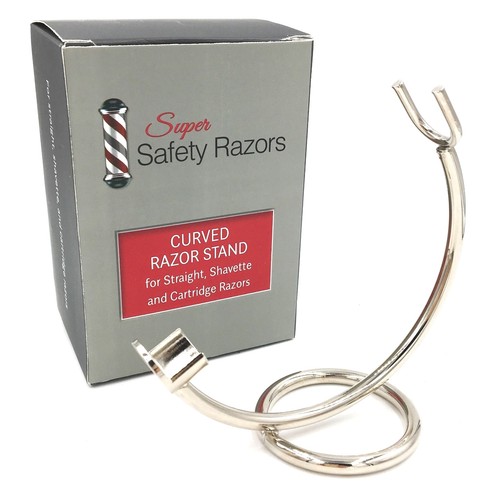 Curved chrome razor - curved, for