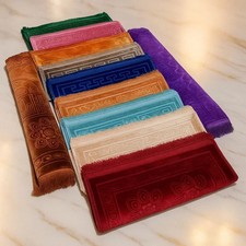 Premium Velvet Muslim Prayer Mat 80x120cm Extra Large Non-Slip Janamaz