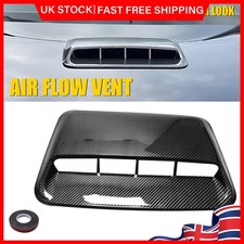 Air Flow Intake Turbo Bonnet Hood Scoop Vent Cover Black Auto Car Decorative