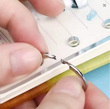 Hinged Loose Leaf Binder Rings