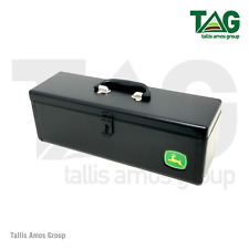 Genuine John Deere Black Metal Tractor Tool Box - RE275592