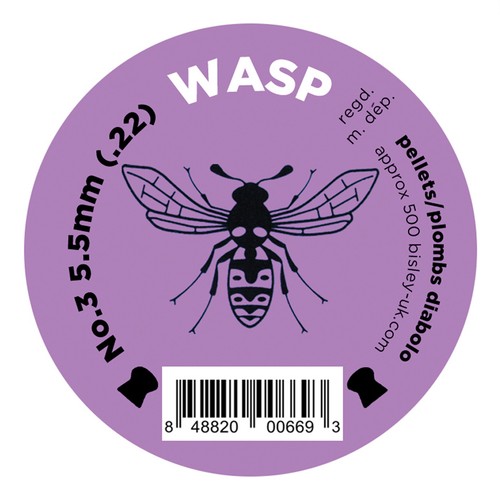 Wasp domed 5mm purple - wasp,