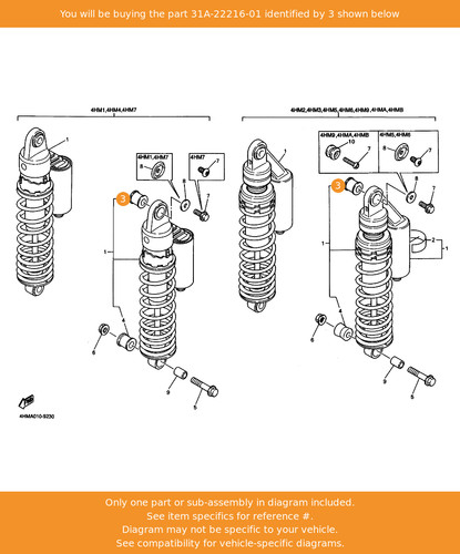 Yamaha bush rear shock - bush,,