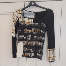 AVENTURES DES TOILES Multicolor Abstract Long Sleeve Top Shirt Size M