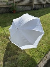 Vintage Style White Umbrella /