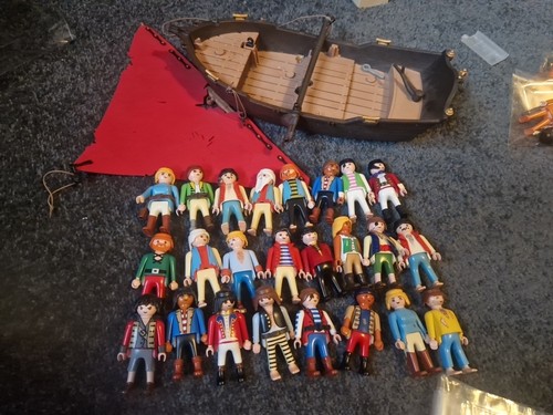 Huge vintage playmobil pirate - vintage,