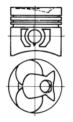 Kolbenschmidt 93444600 piston - kolbenschmidt,