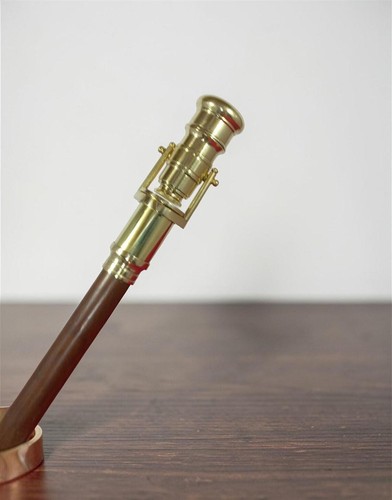 Vintage brass telescope - vintage,
