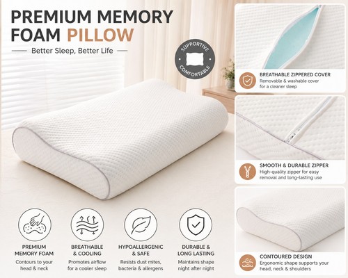 Large memory foam contour - large,