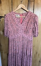 Ossie Clark For Radley Print By Celia Birtwell Dress Vintage Size 14  vgc RARE!