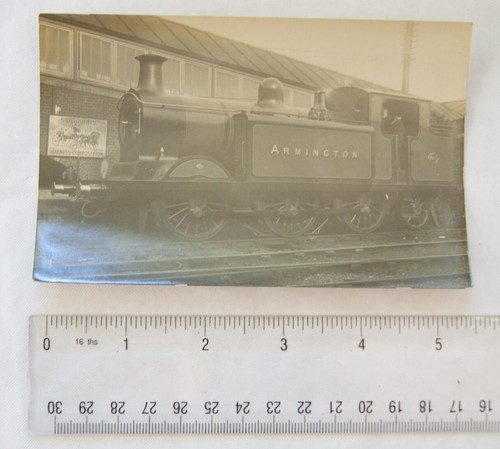 Old postcard locomotive - locomotive, no