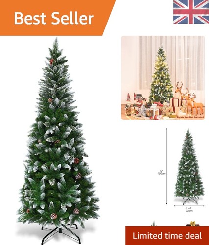 Flocked snow christmas tree - flocked,