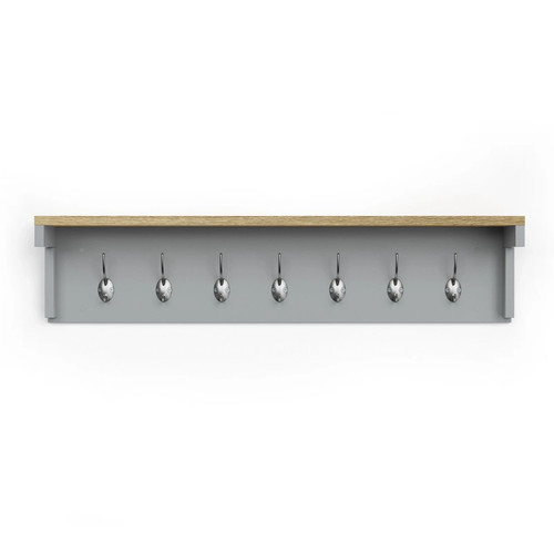 Coat hooks wall mounted grey - wall,