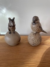Poole Pottery ceramic mouse and bird