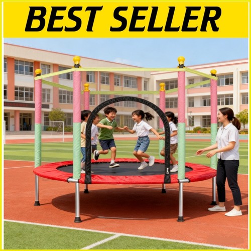 5ft kid trampoline with - 🔥,