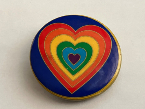Vintage rainbow love heart - vintage,