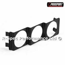 Triple 52mm x 3 Gauge Holder Pod Panel - Standard Stereo Radio Slot Single Din 