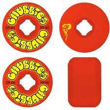 OJ Skateboard Wheels 56mm Throw Ups Chubbies 101A Red