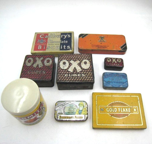 Vintage tins joblot plus - joblot, 8
