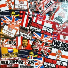 100 x Southampton Ultra Style Stickers inspired by Saints SFC Poster Programme