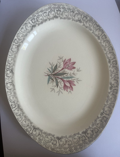 British anchor oval floral - oval,