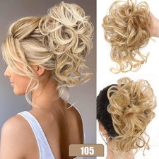 messy bun hair piece scrunchie