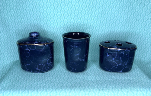 Vintage blue and gold lynwood - and,
