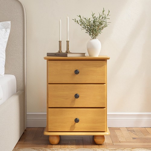Pine drawer bedside - table,