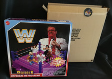 WWE/WWF Royal Rumble Retro Ring with Brother Love figure Mattel Creations  MIB