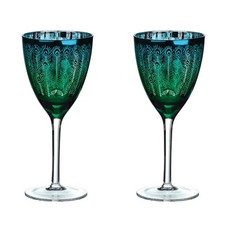 Artland Peacock Set of 2 Wine
