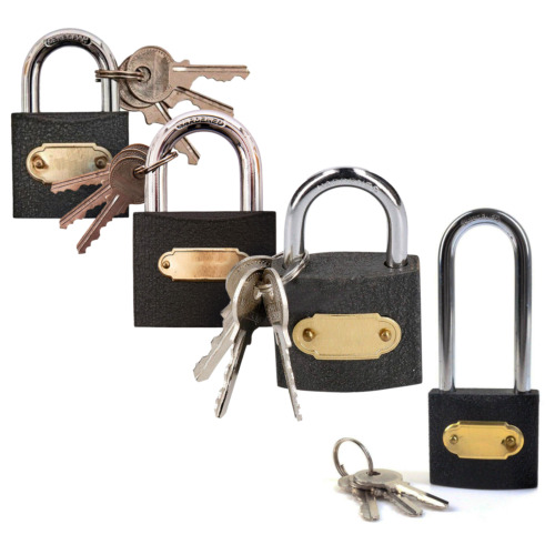 Cast iron padlock small large - iron,
