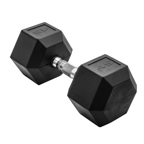 Cap barbell rubber hex - cap,