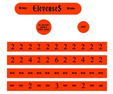 ALLWIN BRYANS ELEVENSES DECALS