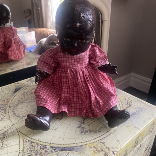 Vintage black baby doll - vintage,